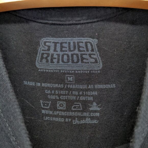 Steven Rhodes Men's Devouring Your Soul T-Shirt Black Medium Short Sleeve Cotton - Picture 8 of 12